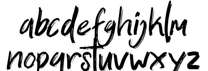 Zallord Font LOWERCASE