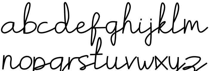 Zamalek Font LOWERCASE