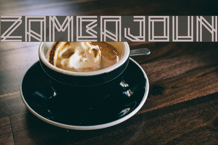 Zambajoun Font examples