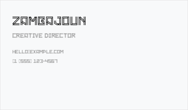 Zambajoun Business Card