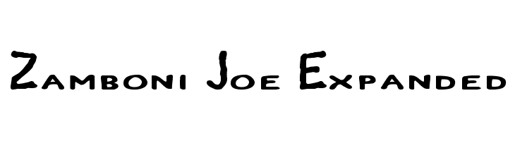 Zamboni Joe Expanded Шрифта