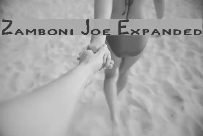 Zamboni Joe Expanded Шрифта examples