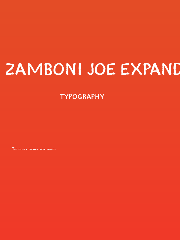 Zamboni Joe Expanded Poster