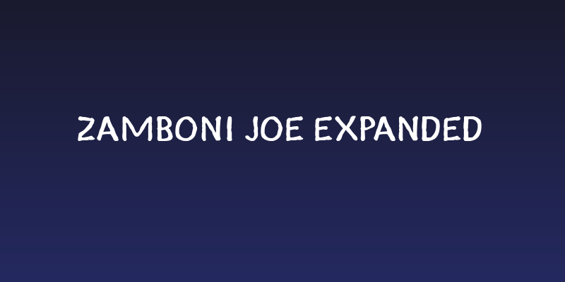 Zamboni Joe Expanded Social Header