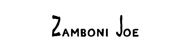 Zamboni Joe Font