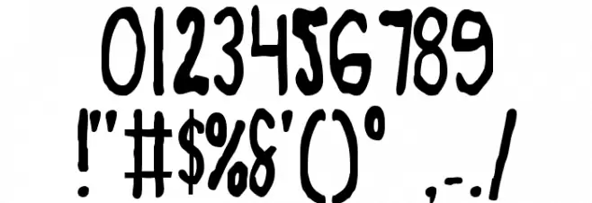 Zamboni Joe Font OTHER CHARS