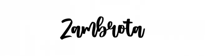 Zambrota  Frei Schriftart Herunterladen