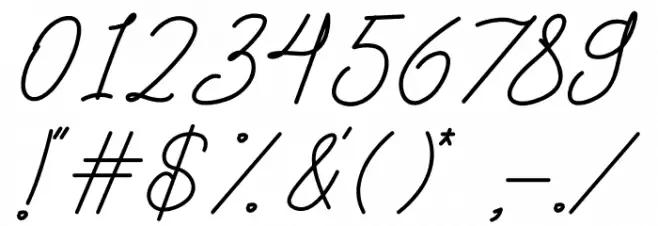 Zamilla Font OTHER CHARS