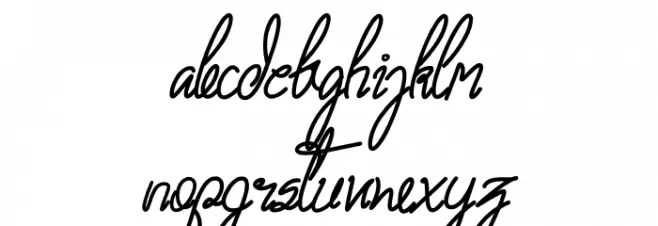 Zamilla Font Litere mici