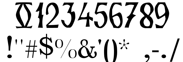 Zamolxis III Font OTHER CHARS