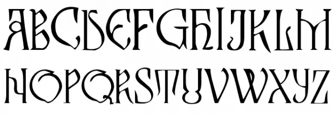 Zamolxis III Font Litere mari