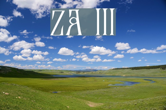 Zamolxis III Font examples