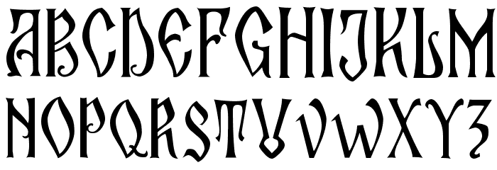 Zamolxis II Font LOWERCASE