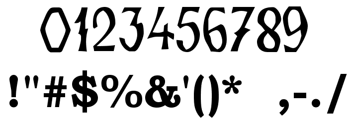 Zamolxis IV Font OTHER CHARS