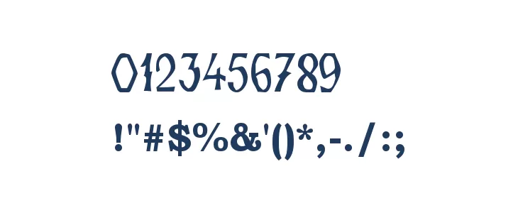 Zamolxis IV Font OTHER CHARS