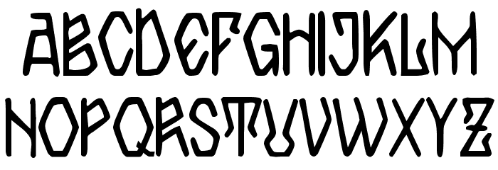 Zamolxis IV Font LOWERCASE