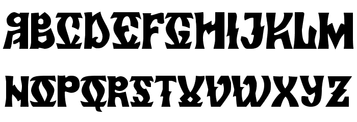 Zamolxis VI Font LOWERCASE