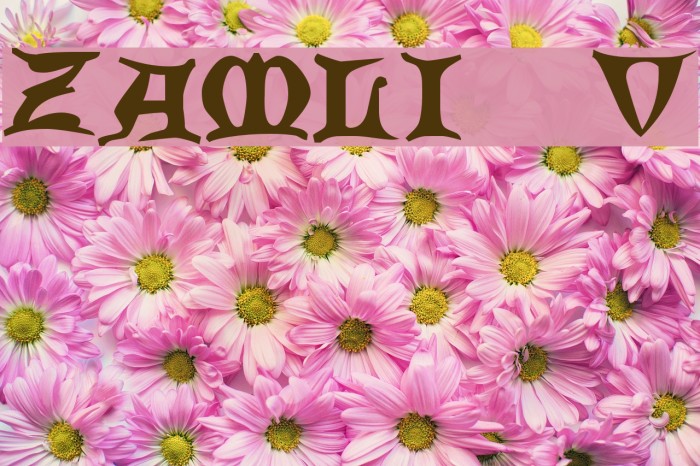 Zamolxis V Font examples