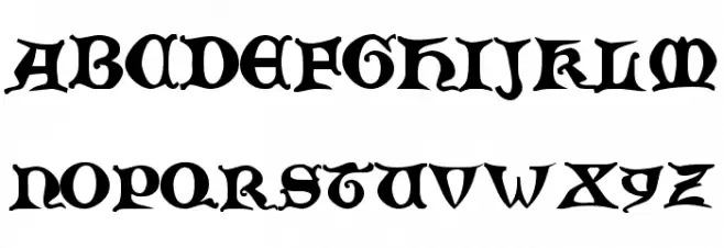 Zamolxis  V Font Litere mici