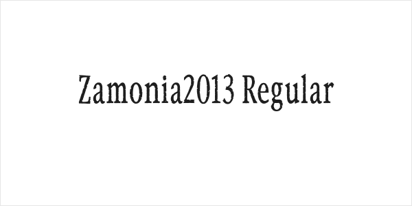 Zamonia2013 Regular Logo