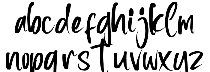 Zamora Font LOWERCASE