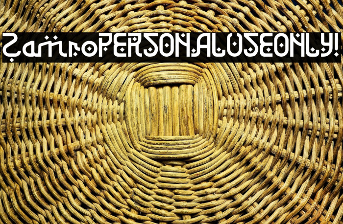 Zamro PERSONAL USE ONLY! Example 1