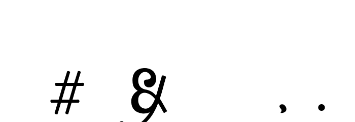 Zamrud & Khatulistiwa Font OTHER CHARS