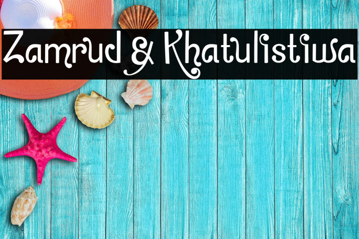 Zamrud & Khatulistiwa Font examples