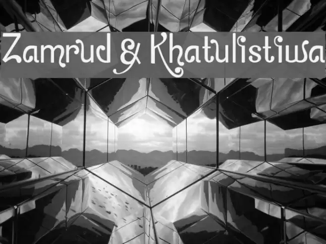 Zamrud & Khatulistiwa Font examples