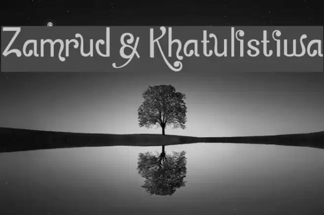 Zamrud & Khatulistiwa Font examples