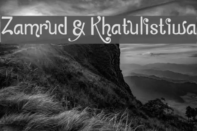 Zamrud & Khatulistiwa Font examples