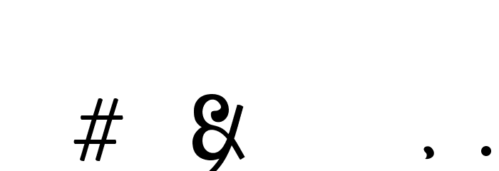 Zamrud&Khatulistiwa Font OTHER CHARS
