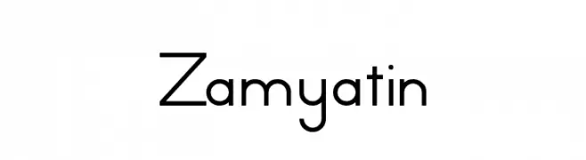 Zamyatin  Frei Schriftart Herunterladen