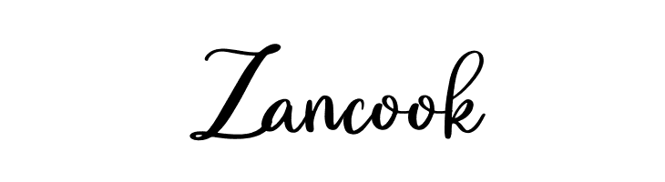 Zancook  font caratteri gratis