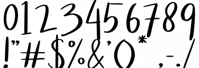 Zancook Font OTHER CHARS