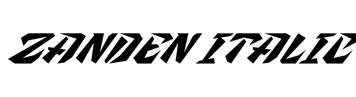 Zanden Italic  Descarca Fonturi Gratis