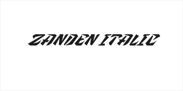 Zanden Italic Logo