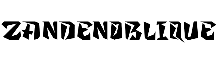 Zanden Oblique  Скачать бесплатные шрифты