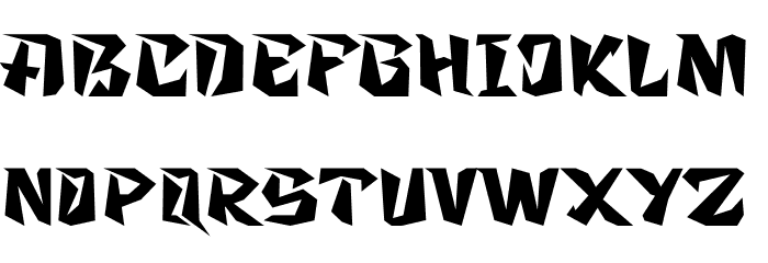 Zanden Oblique Font LOWERCASE