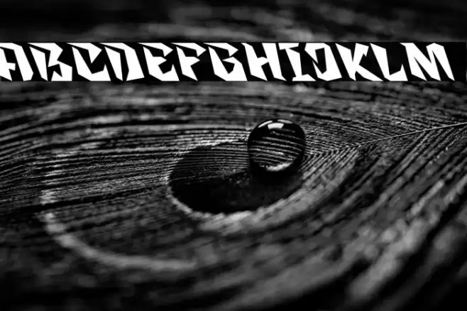 Zanden Tilted Font examples