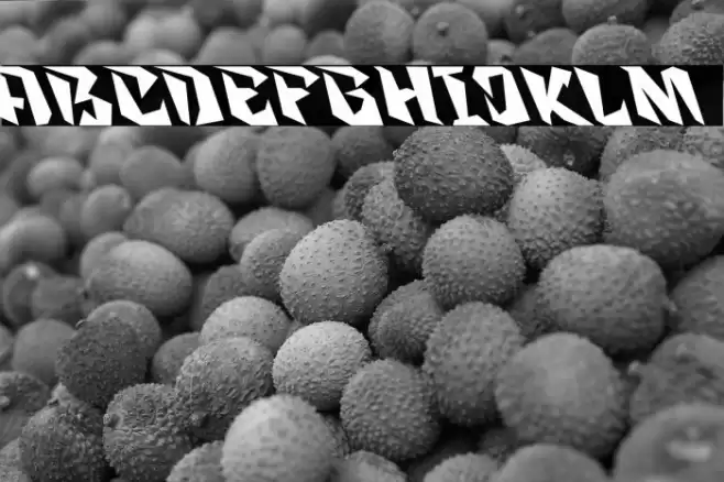 Zanden Tilted Font examples