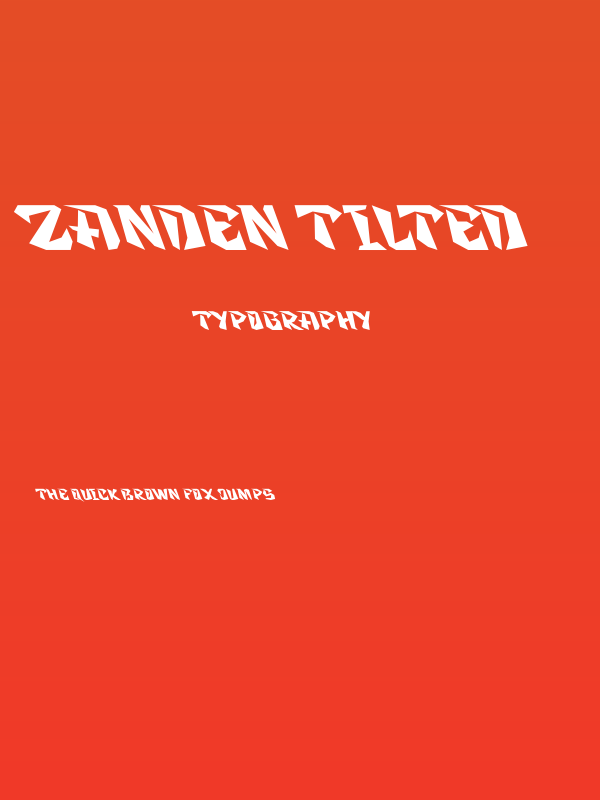 Zanden Tilted Poster