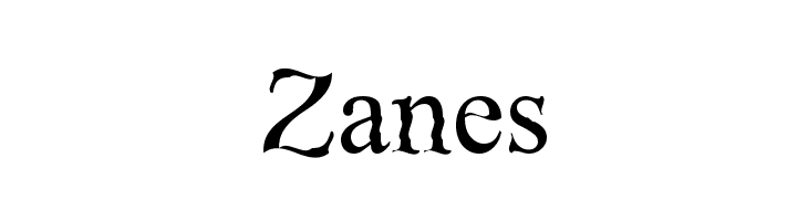 Zanes  Скачать бесплатные шрифты