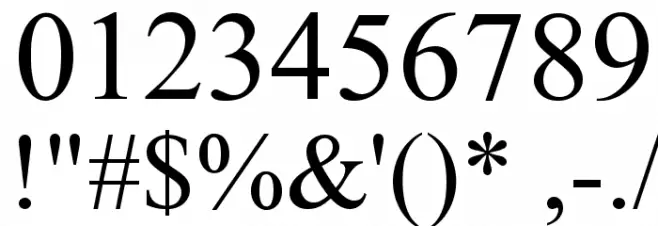 Zanes Font OTHER CHARS