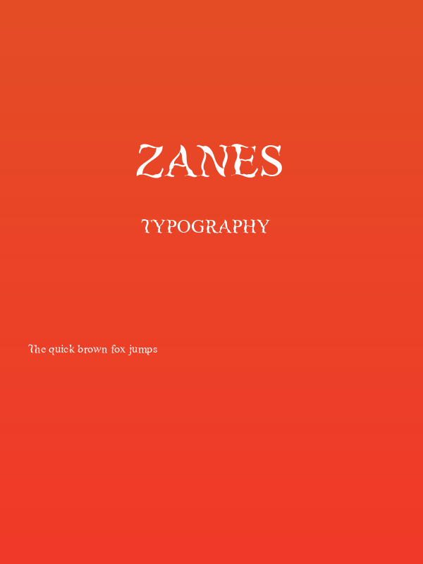 Zanes Poster