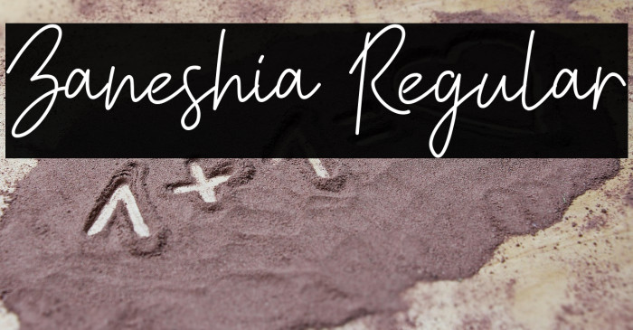 Zaneshia Regular Example 2