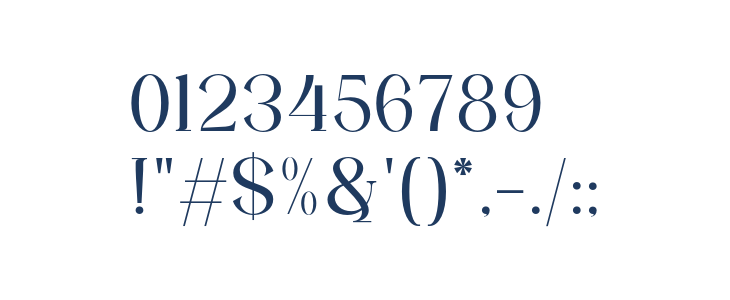 Zanor Regular Other Characters