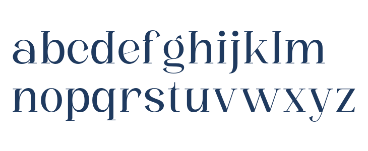 Zanor Regular Lowercase