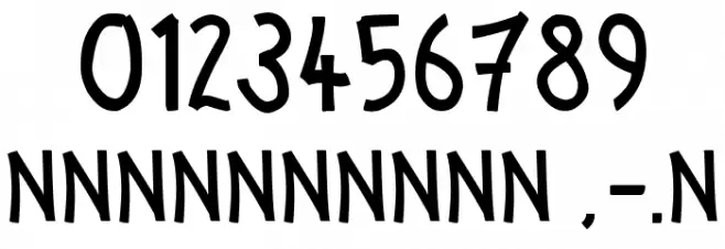 Zany Races Font OTHER CHARS