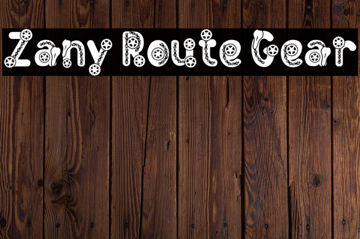 Zany Route Gear Example 1